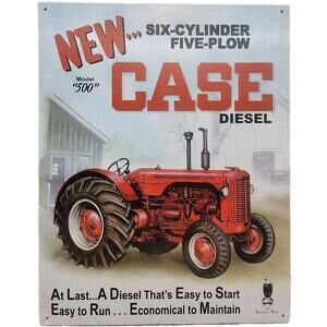 Vintage 2004 Case Model 500 Tin Advertising Sign [79]